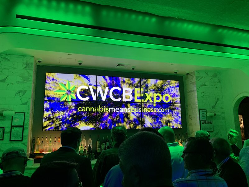 On the floor at a national cannabis business expo — where a lot of our client re